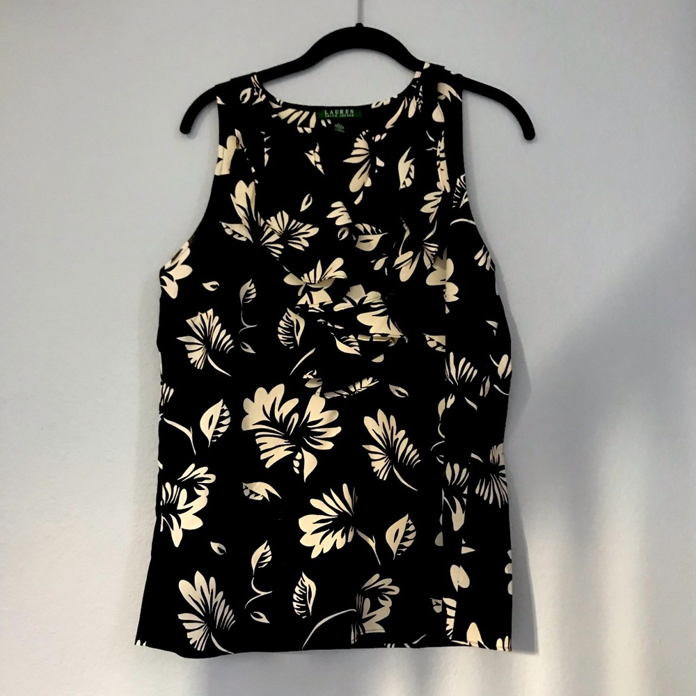 Ralph Lauren Ruffled Sleeveless Top